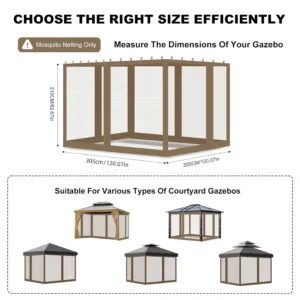 gazebo mosquito net 5