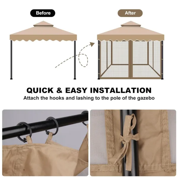 gazebo mosquito net 6