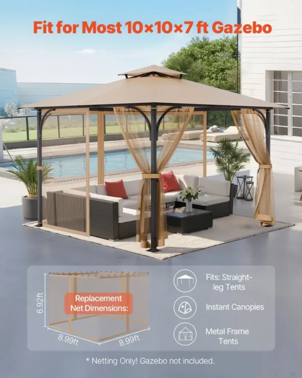 gazebo netting replacement 2