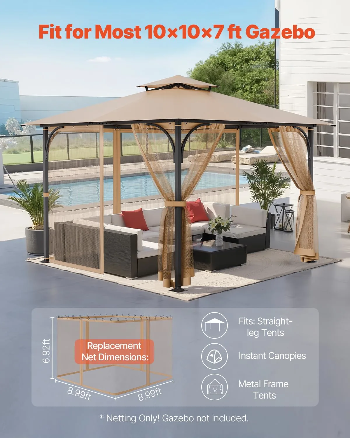 gazebo netting replacement 2