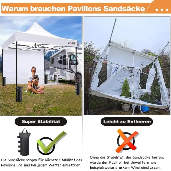 gazebo sandbags set 6