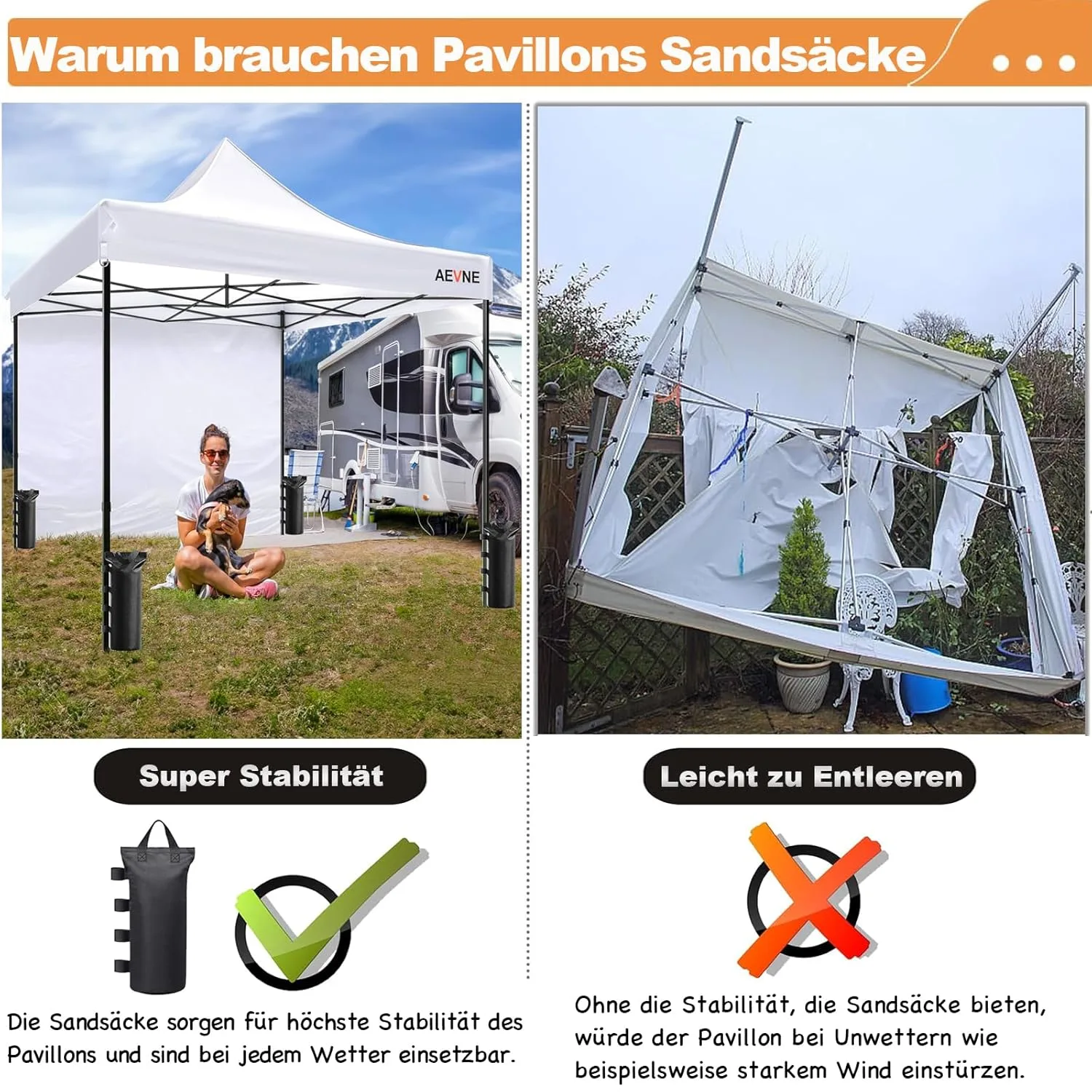 gazebo sandbags set 6