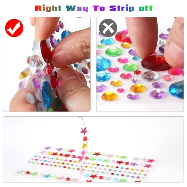 gem stickers rhinestone crafts 4
