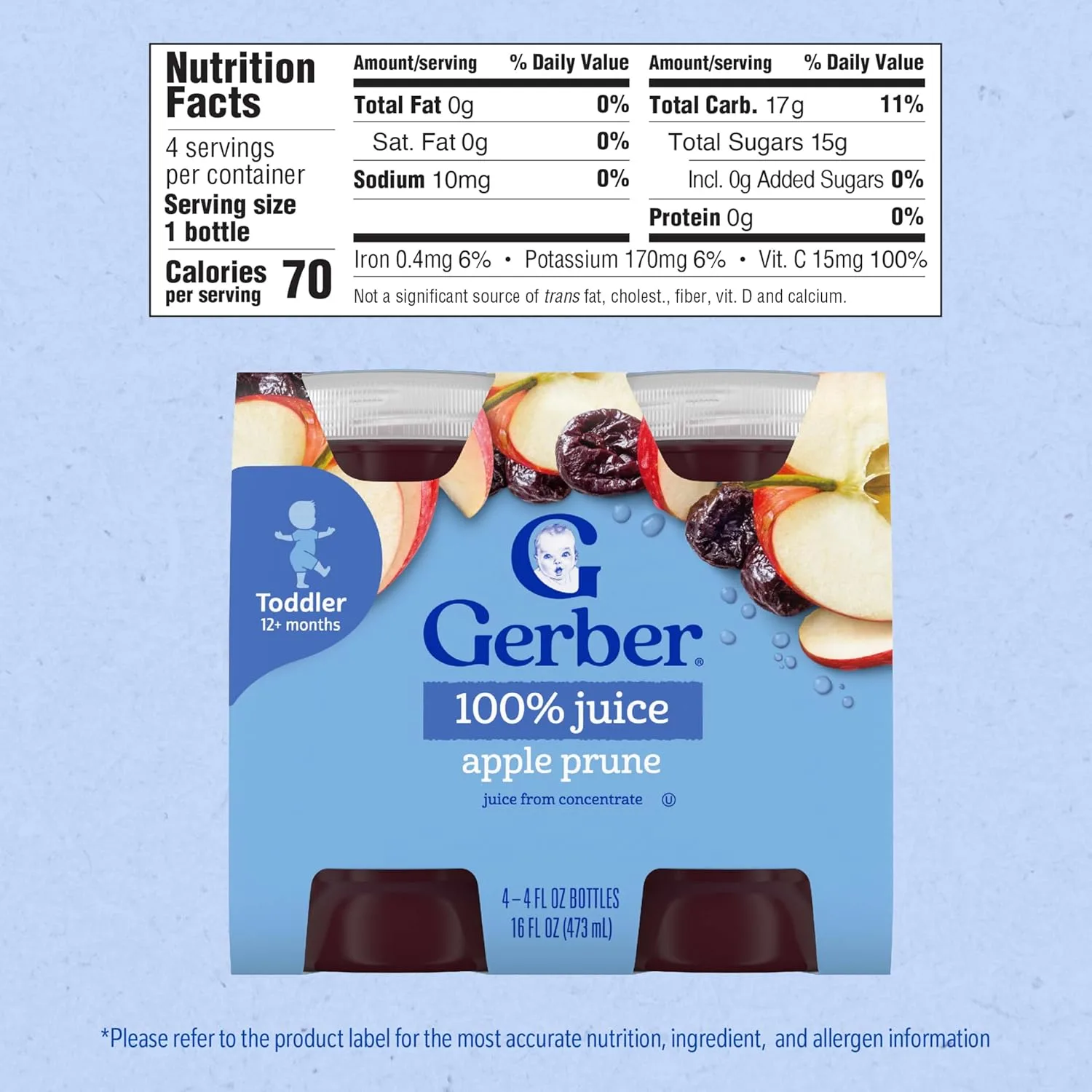 gerber apple prune juice 2