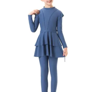 girls burkini swimsuit 1
