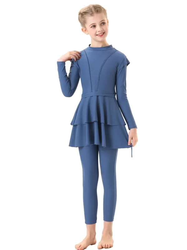 girls burkini swimsuit 1