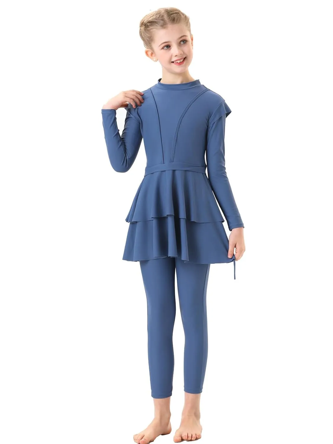 girls burkini swimsuit 1