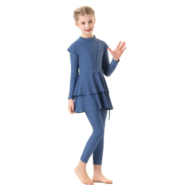 girls burkini swimsuit 4