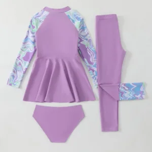 girls modest swimsuit set 2