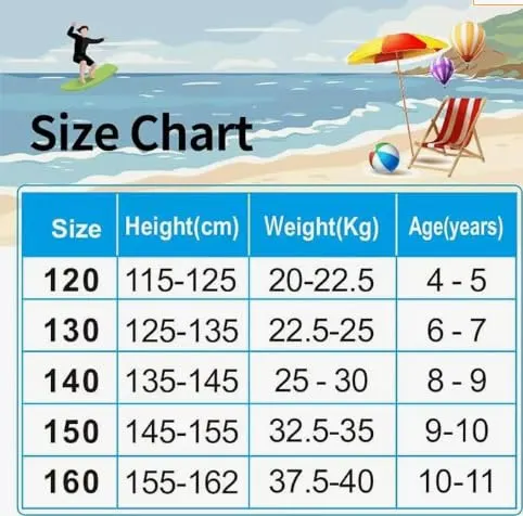 girls modest swimsuit set 6