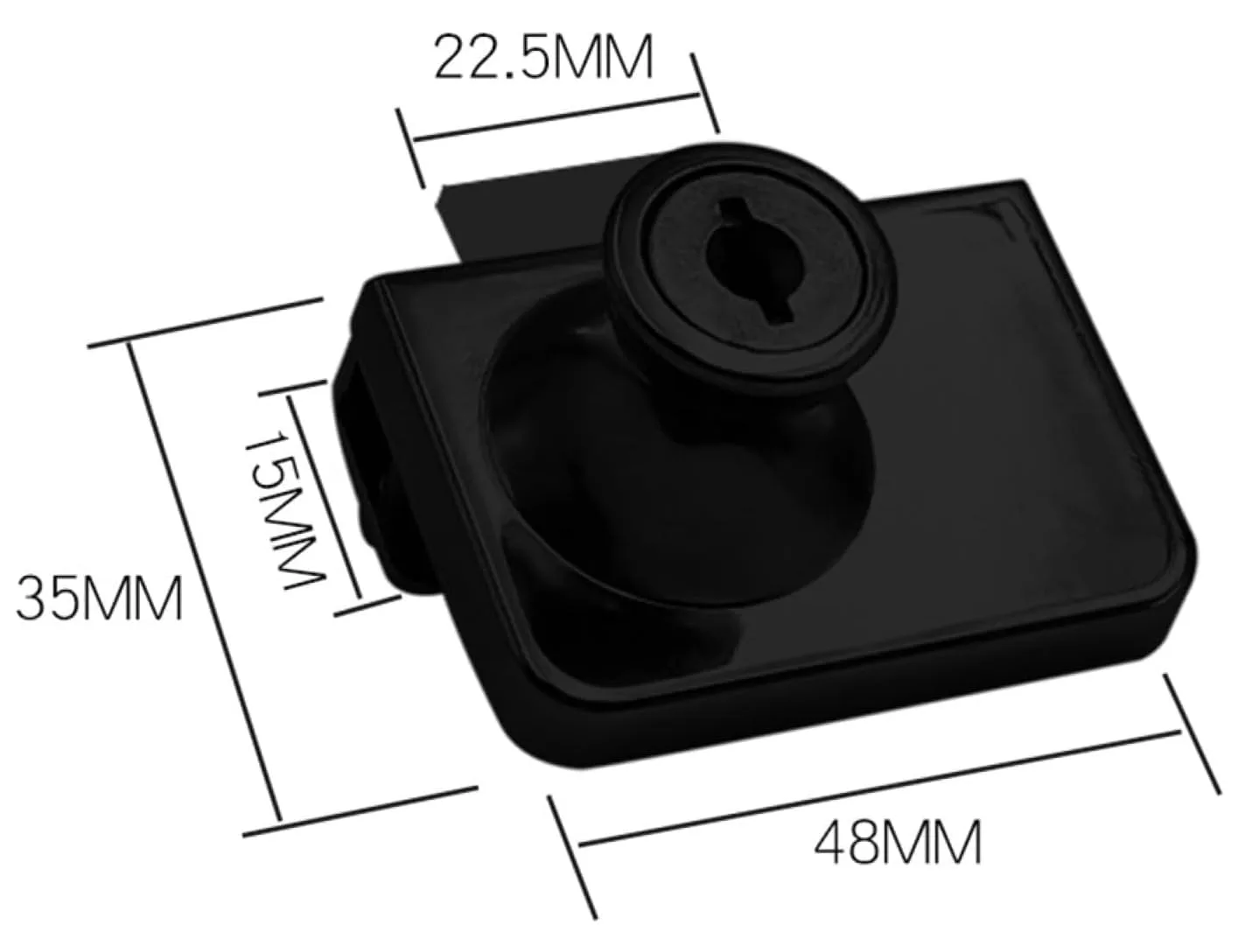 glass cabinet lock 4
