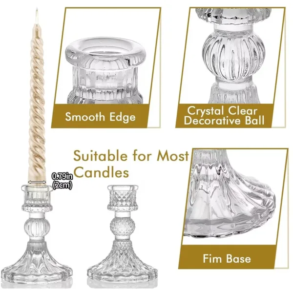 glass candle holders 3