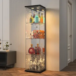 glass display cabinet led 1