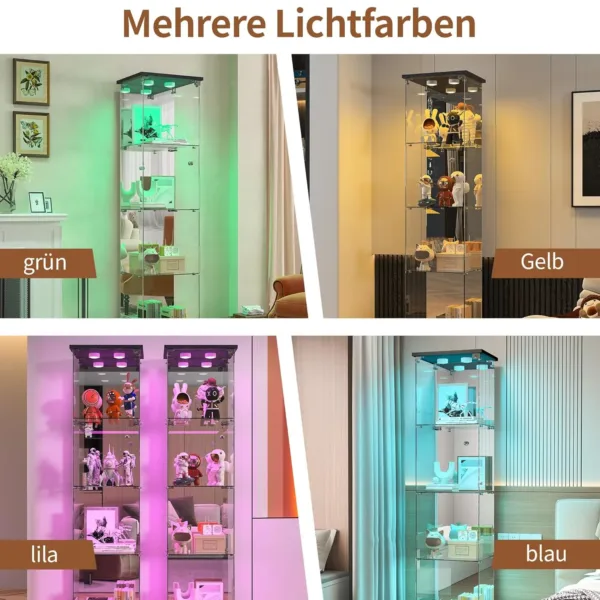 glass display cabinet led 4