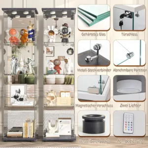 glass display cabinet led 5