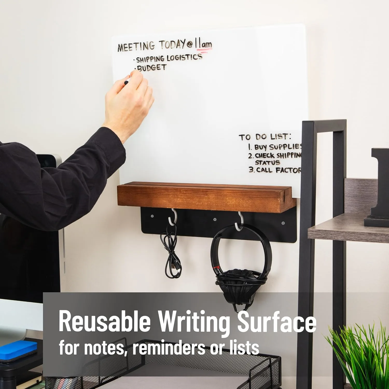 glass whiteboard message center 5