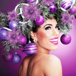 glitter poinsettia flowers 6