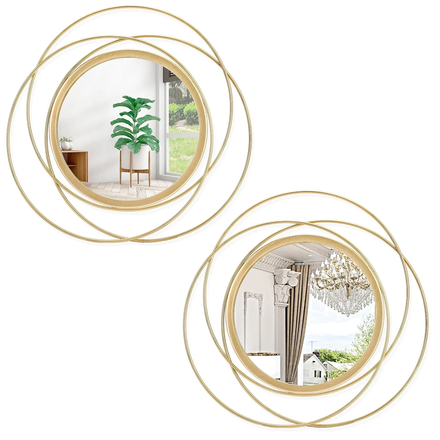 gold circle wall mirror 1