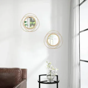 gold circle wall mirror 4