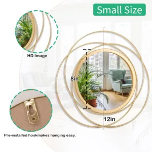 gold circle wall mirror 7