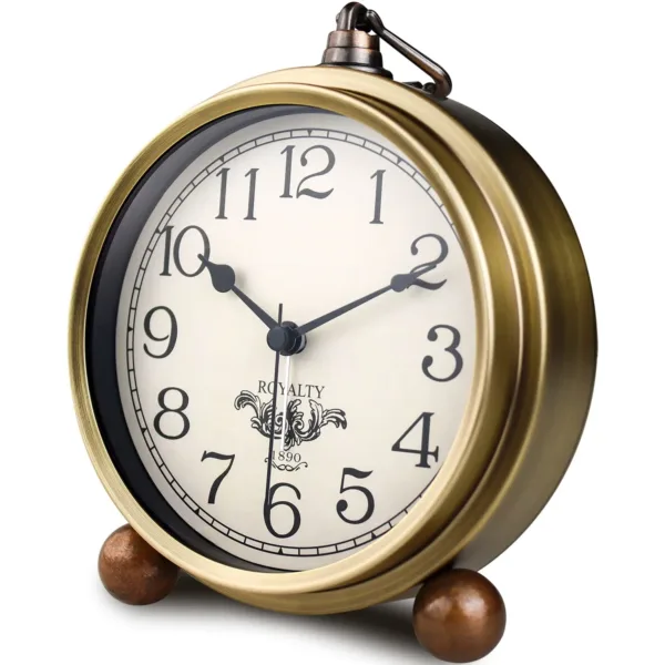 gold desk alarm clock 1