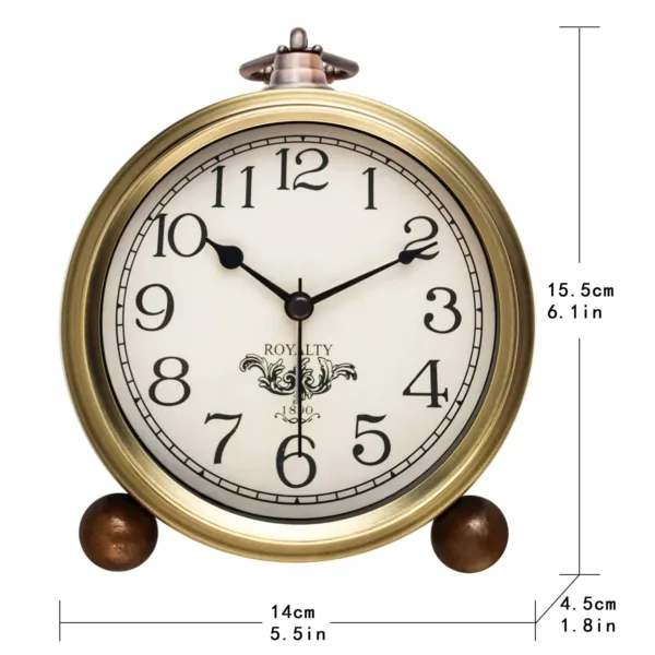 gold desk alarm clock 2