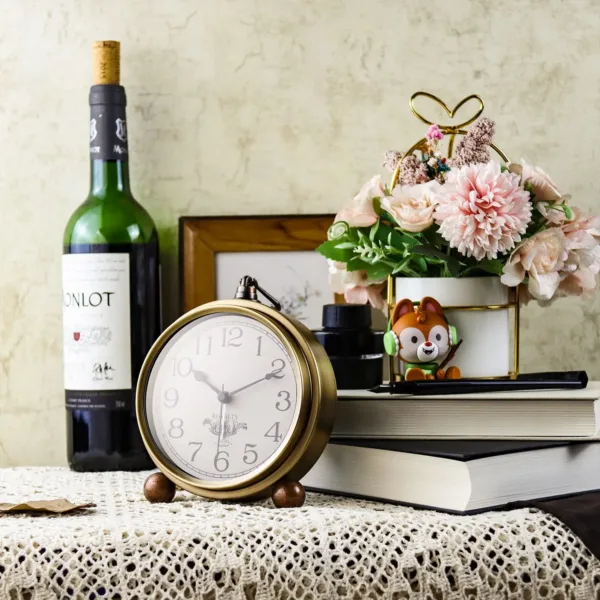 gold desk alarm clock 6