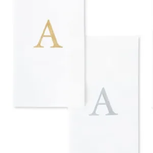 gold monogram towels 1