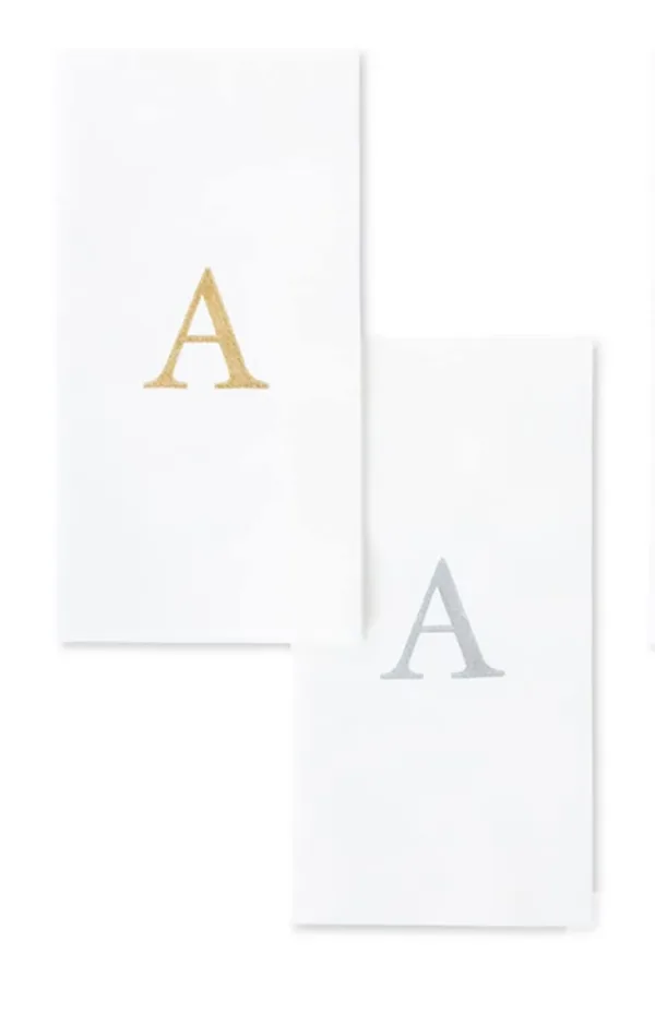 gold monogram towels 1