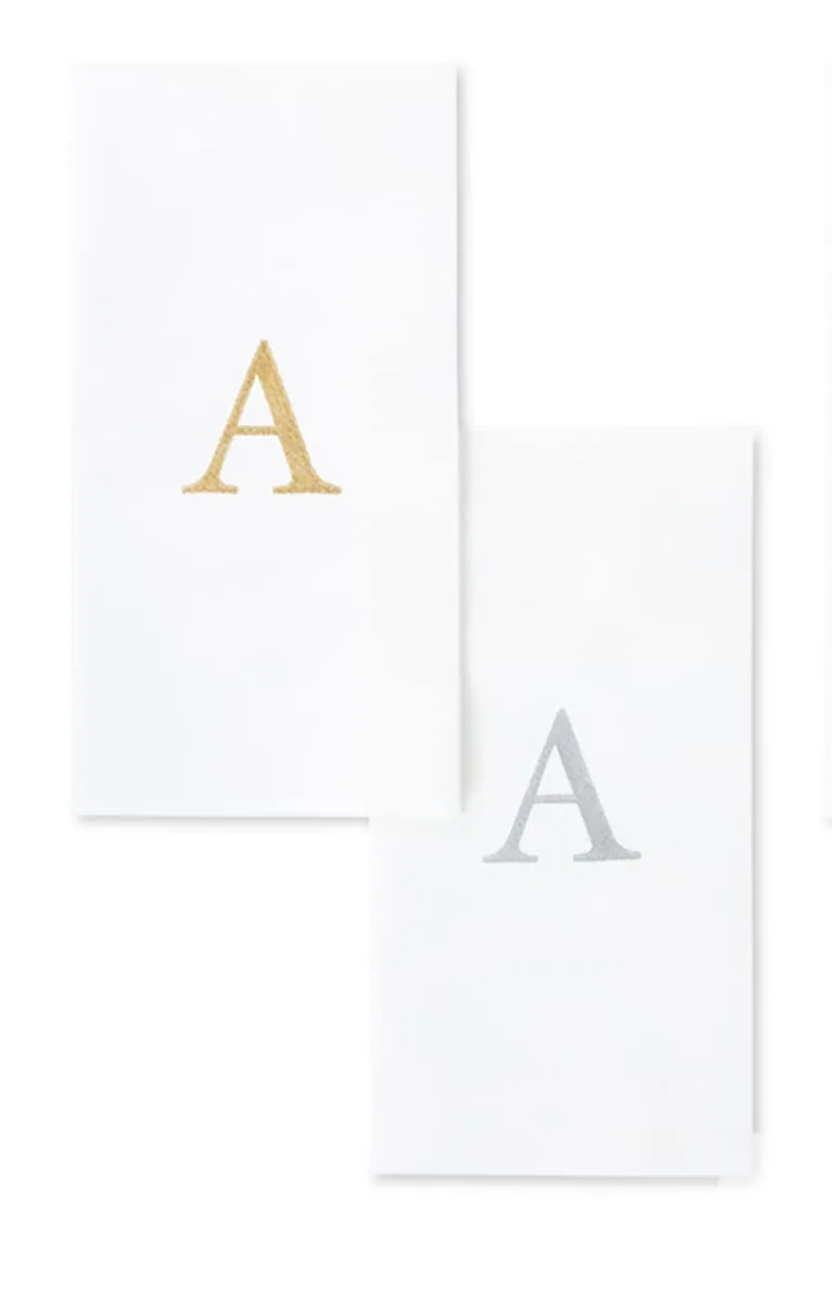gold monogram towels 1