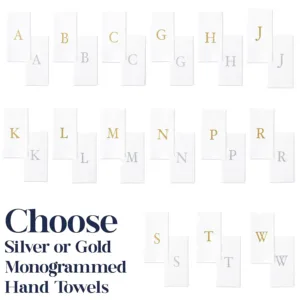 gold monogram towels 2