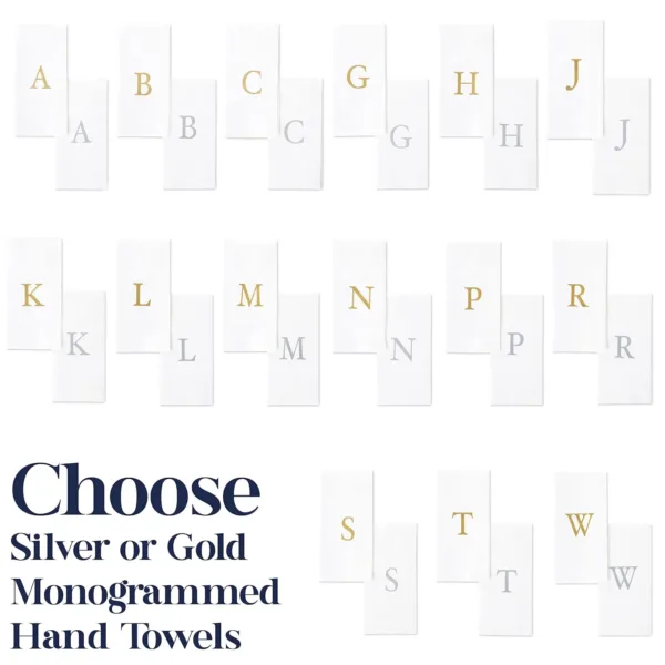 gold monogram towels 2