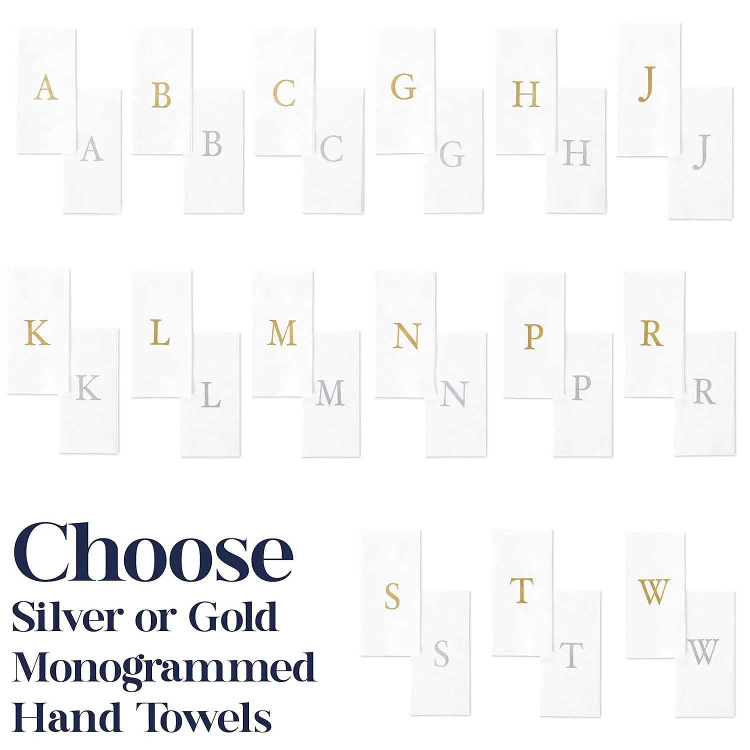 gold monogram towels 2