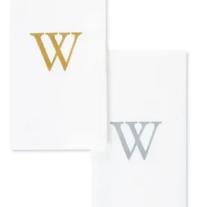 gold monogram towels 6