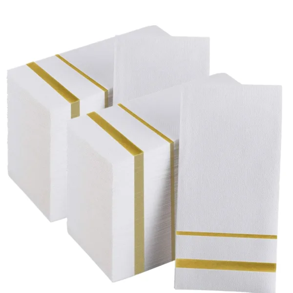 gold napkins disposable 1