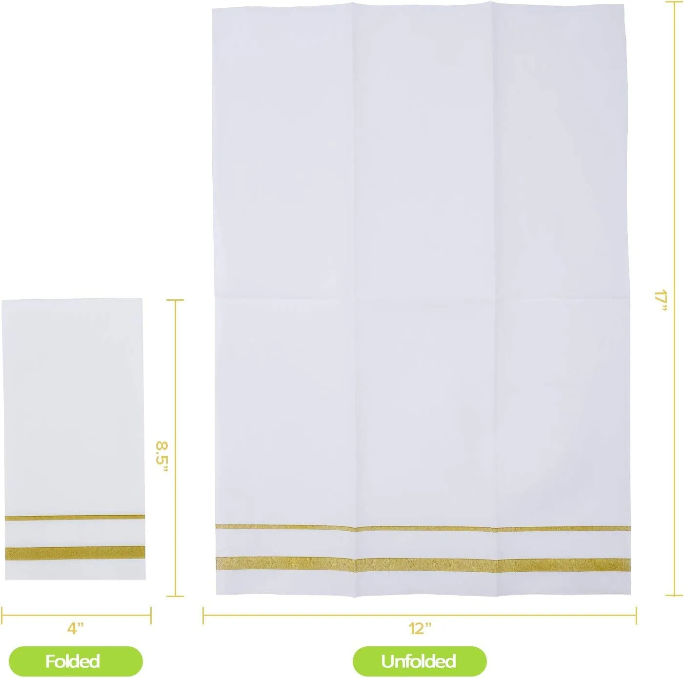gold napkins disposable 2