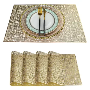 gold placemats set 1