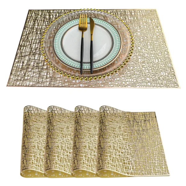 gold placemats set 1