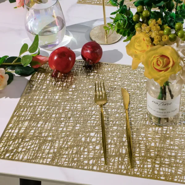 gold placemats set 5