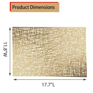 gold placemats set 6