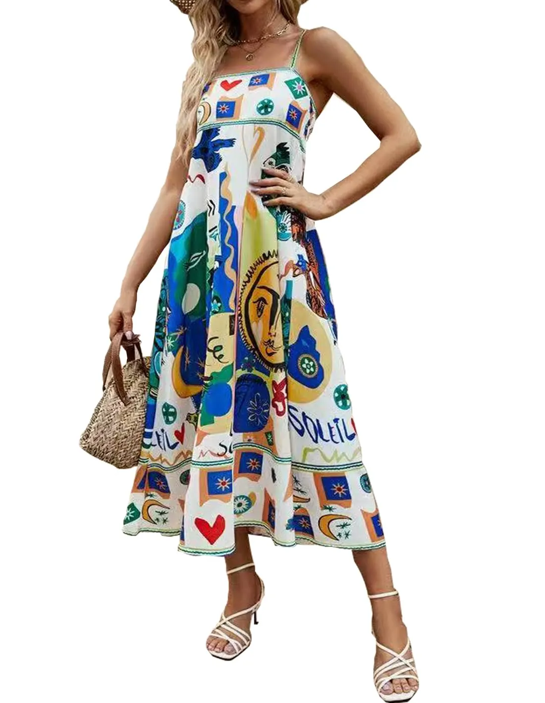 graffiti maxi dress 1