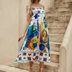 graffiti maxi dress 3