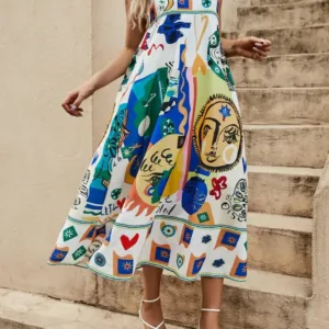 graffiti maxi dress 6