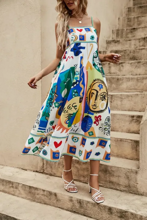 graffiti maxi dress 6