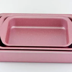 granite rect tray set 2