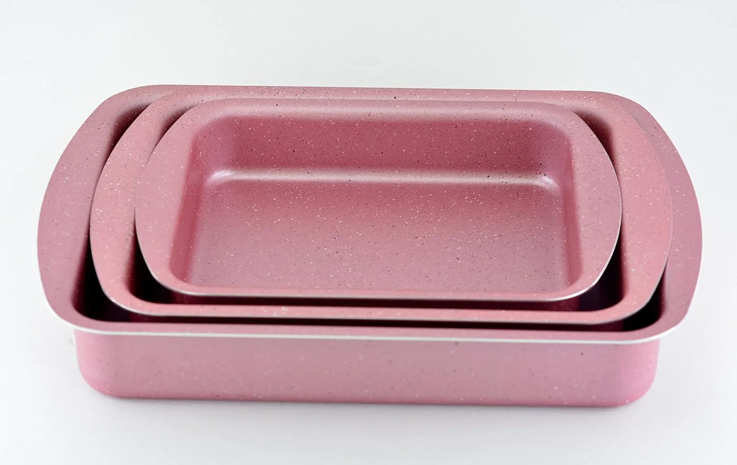 granite rect tray set 2