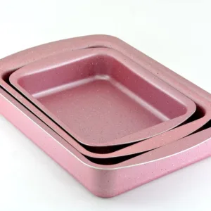 granite rect tray set 3