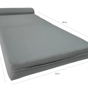 gray sleeper chair folding 2