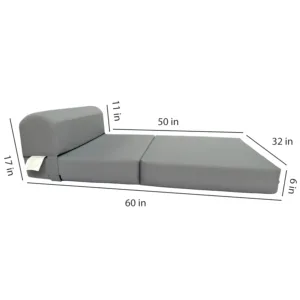 gray sleeper chair folding 4