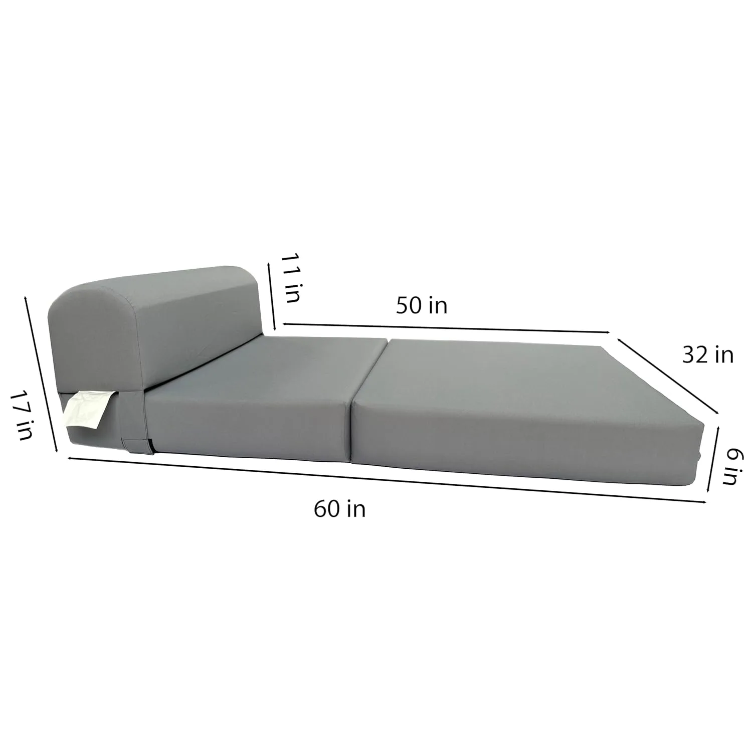 gray sleeper chair folding 4